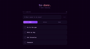 to-done. preview